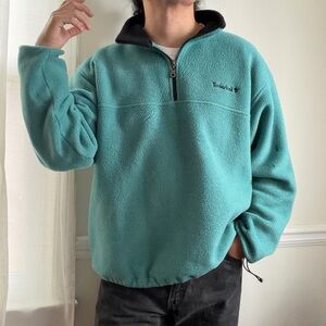 Timberland Men's Aqua Zip-Up Fleece Sweater
